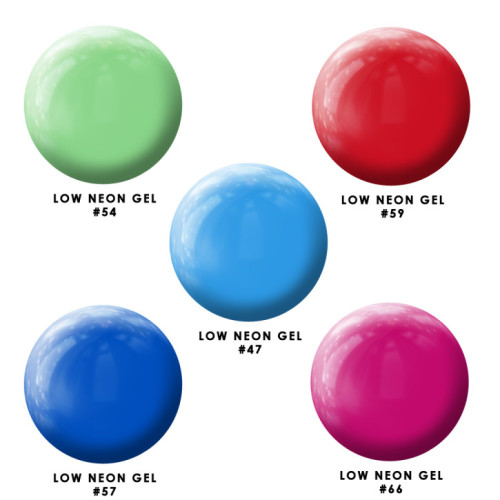 Low Neon Gel Box G-Code — набір яскравих неонових гелів (5×5 мл)